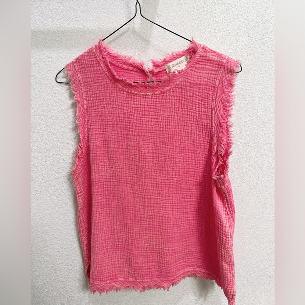 alterd state blouse with cute texture on the sleeves and bottom